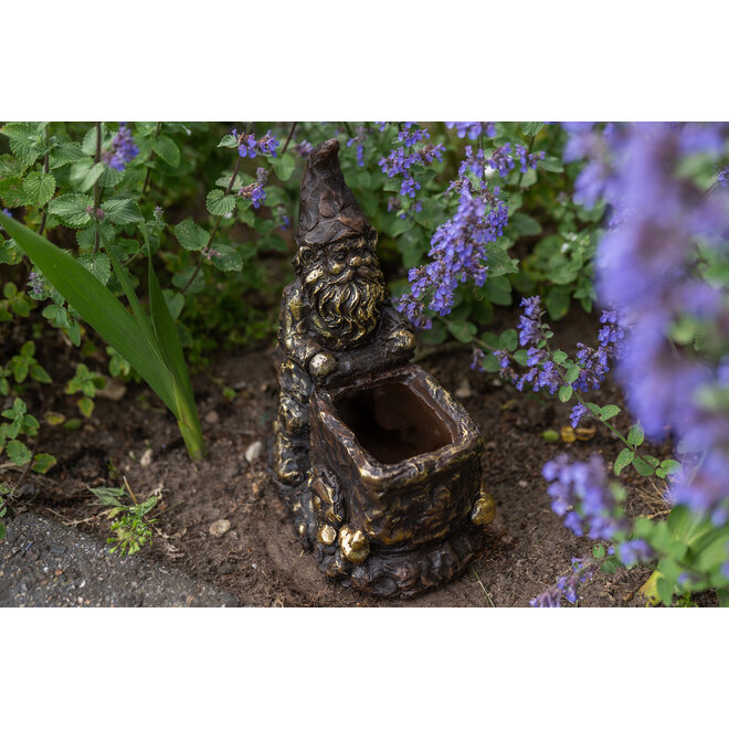 Designed by Rick Triest  Collection - Kabouters & Bosdieren - Figuur Marty antiquebronze D37x26 H60