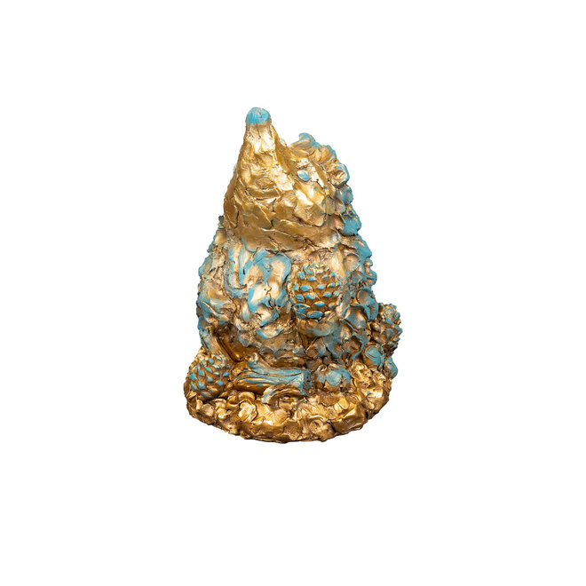 Designed by Rick Triest  Collection - Kabouters & Bosdieren - Figuur Hedgie antiquecopper D28x26 H35