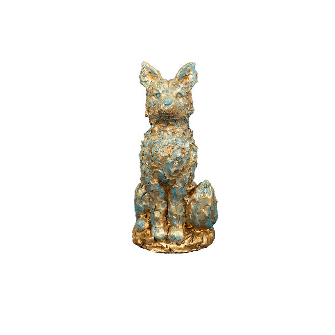 Designed by Rick Triest - Kabouters & Bosdieren -Figuur Foxy antiquecopper D20 H40