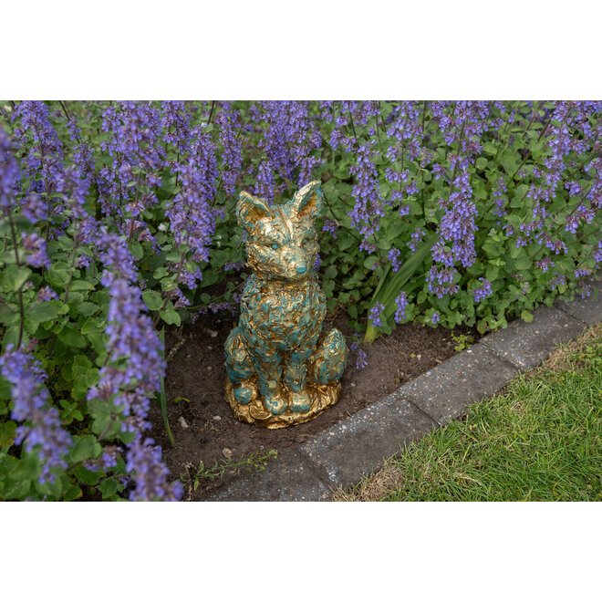 Designed by Rick Triest Collection - Kabouters & Bosdieren - Figuur Foxy antiquecopper D20 H40