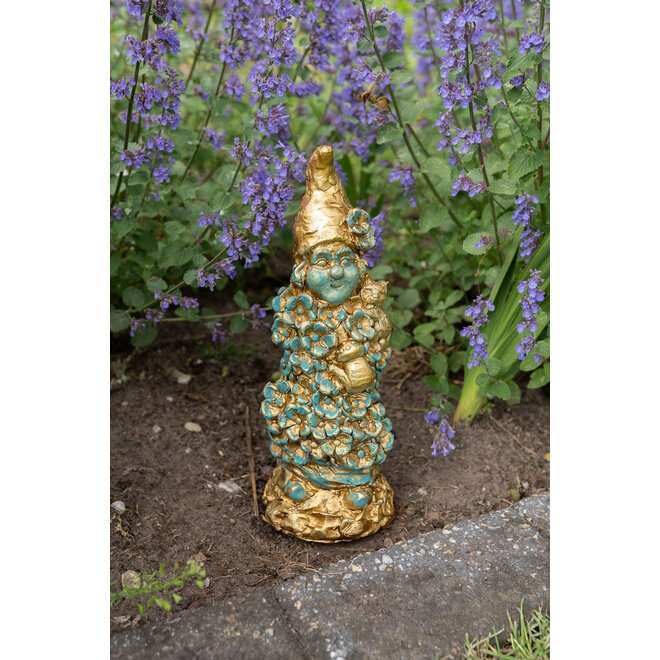 Designed by Rick Triest  Collection - Kabouters & Bosdieren - Figuur Milly antiquecopper D24x20 H60