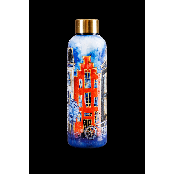 Designed by Rick Triest  TS Collection - Thermo fles - Canalhouses red D7 H23