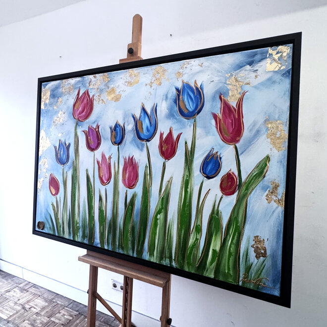 Painting  - 100x150 cm - Rick Triest - Tulpenmanie - Hollandse tulpen #14