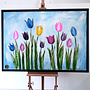 Schilderij - 100x150 cm - Rick Triest - Tulpenmanie - Hollandse tulpen #15