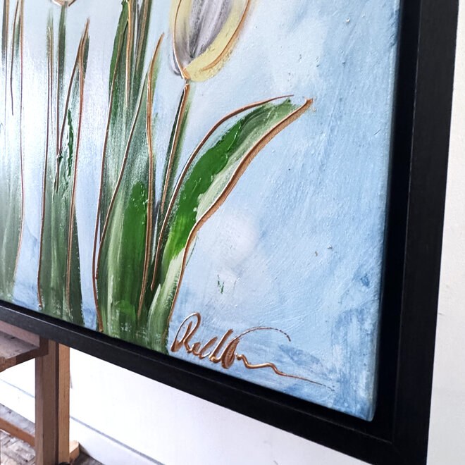 Schilderij - 100x150 cm - Rick Triest - Tulpenmanie - Hollandse tulpen #16