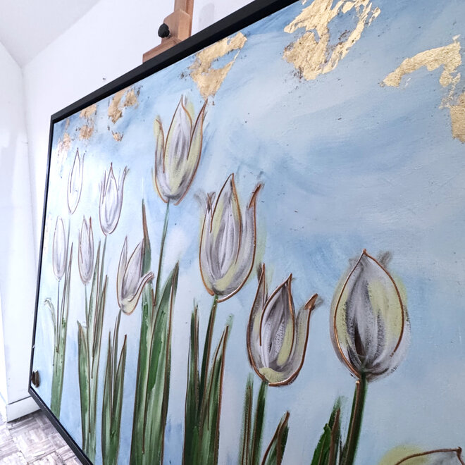 Schilderij - 100x150 cm - Rick Triest - Tulpenmanie - Hollandse tulpen #16