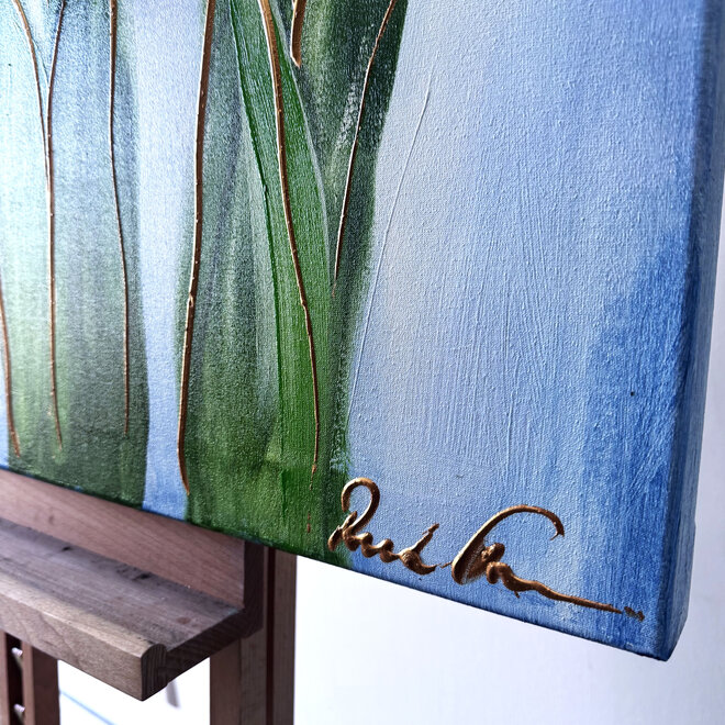 Painting  - 70x100 cm - Rick Triest  - Contemporary tulip composition #16