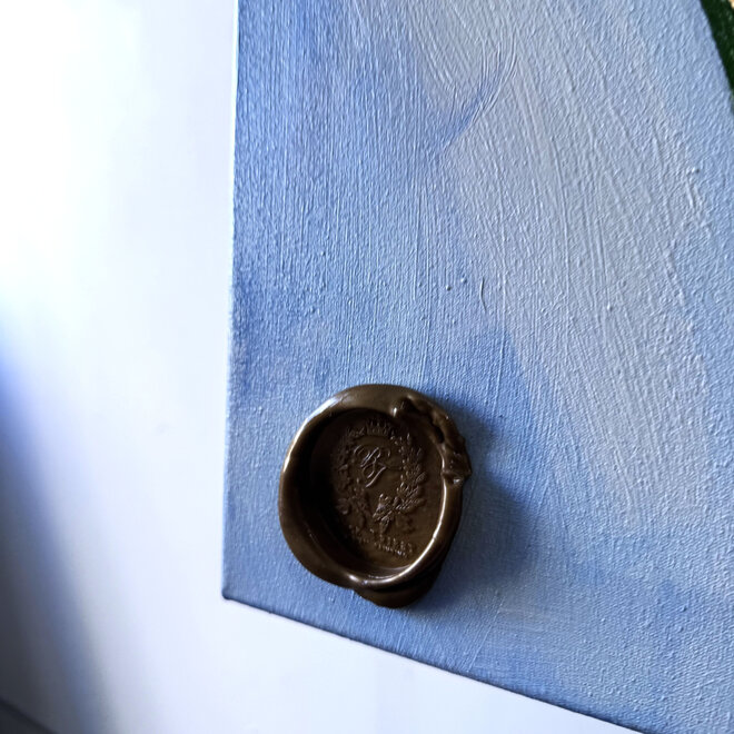 Painting  - 70x100 cm - Rick Triest  - Contemporary tulip composition #14