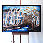 Painting- 80x120x4,5 cm - Rick Triest - Amsterdam Herengracht - Blue & Gold #128