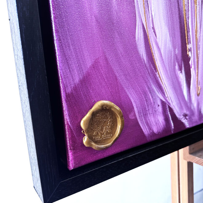 Painting  - 80x120 cm - Rick Triest -  Contemporary tulip composition #2