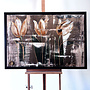 Painting  - 80x120 cm - Rick Triest - Luxury Tulpen - Bronze & Sienna #1
