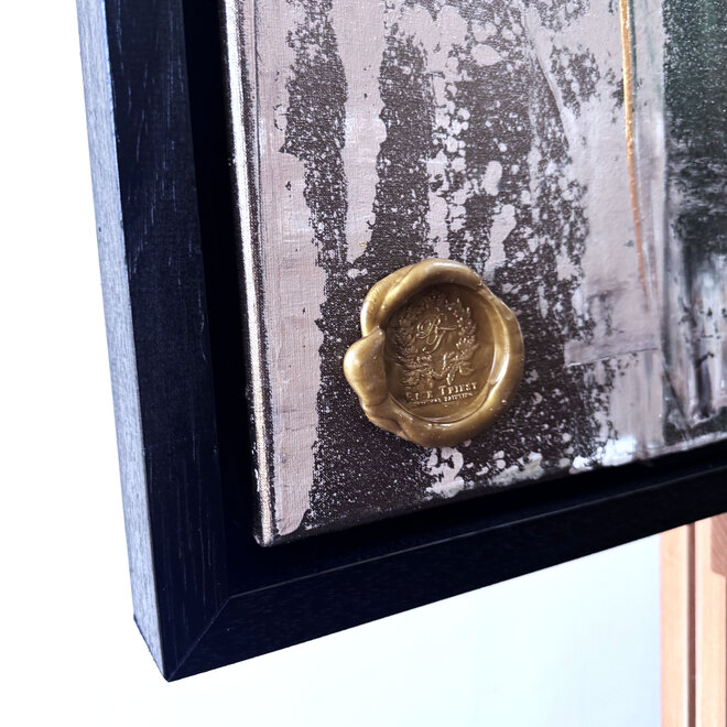 Schilderij - 80x120 cm - Rick Triest - Luxury Tulpen - Bronze & Sienna #1