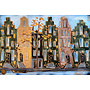 Painting- 80x120x4,5 cm - Rick Triest - Amsterdam Herengracht - Blue & Gold #149