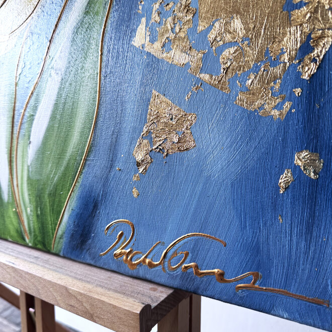 Painting - 80x100 cm - Rick Triest - Contemporary tulip composition #12