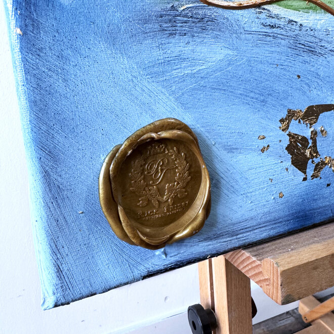 Painting - 80x100 cm - Rick Triest - Contemporary tulip composition #12