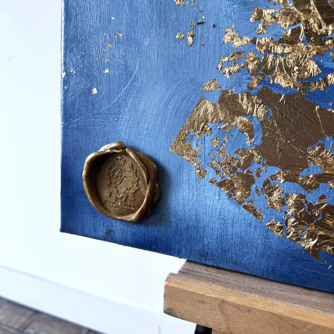 Painting  - 80x100 cm - Rick Triest -  Contemporary tulip composition #11