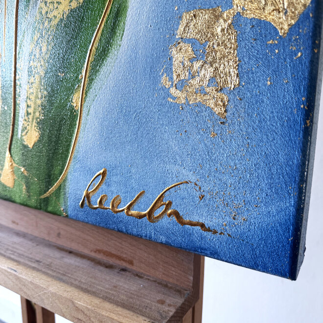 Painting  - 70x100 cm - Rick Triest  - Contemporary tulip composition #15