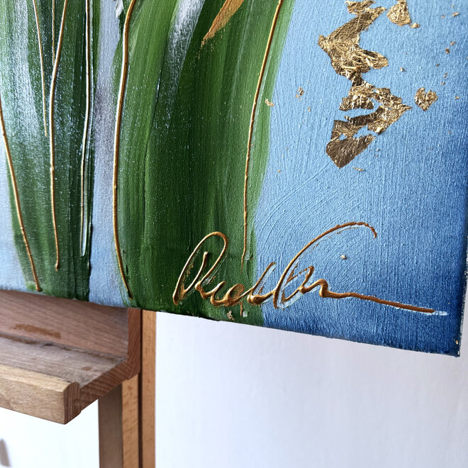 Painting  - 70x100 cm - Rick Triest  - Contemporary tulip composition #8