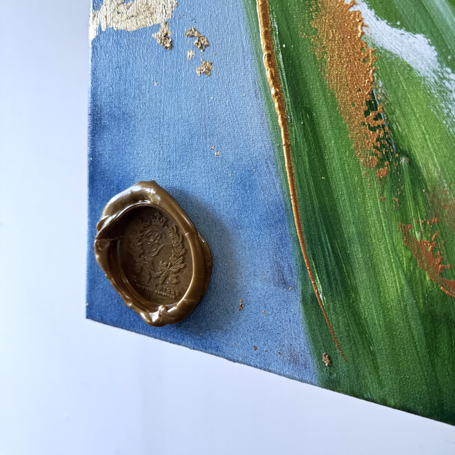 Schilderij - 70x100 cm - Rick Triest  - Contemporary tulip composition #8