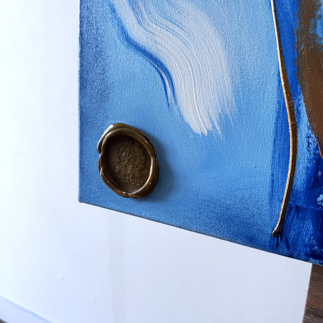 Painting  - 70x100 cm - Rick Triest  - Contemporary tulip composition #5