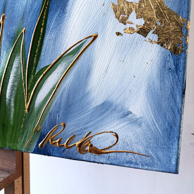 Schilderij - 70x100 cm - Rick Triest  - Contemporary tulip composition #3