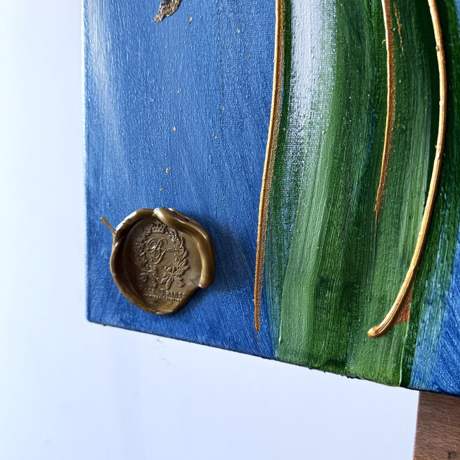 Schilderij - 70x100 cm - Rick Triest  - Contemporary tulip composition #3