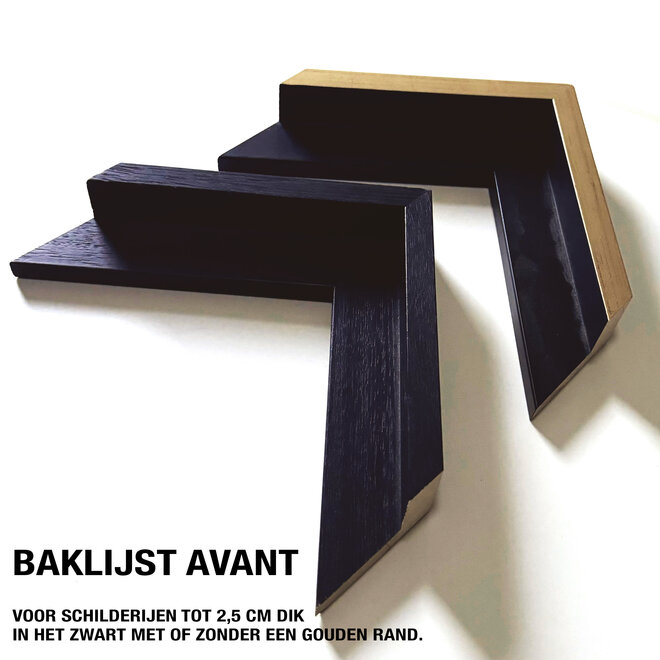 Schilderij -100x150 cm -Rick Triest - Tulpenmanie - XL delft tulp - Blue and gold - #5