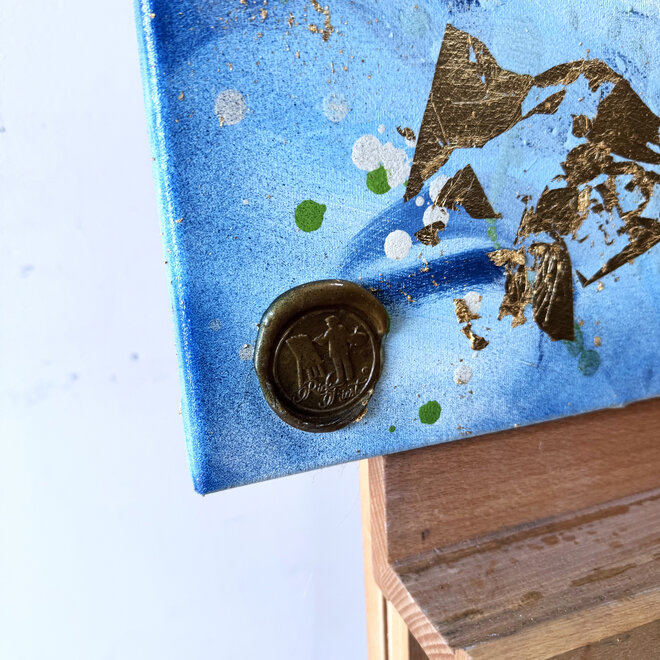 Schilderij-70x70 cm  - Rick Triest - Tulp mania # 17