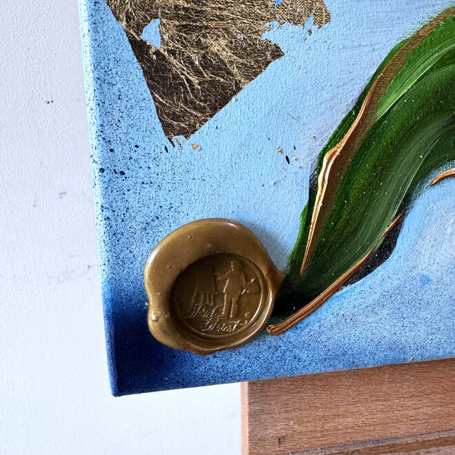 Painting- 70x70 cm  - Rick Triest - Tulp mania # 15