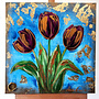 Painting- 70x70 cm  - Rick Triest - Tulp mania # 14