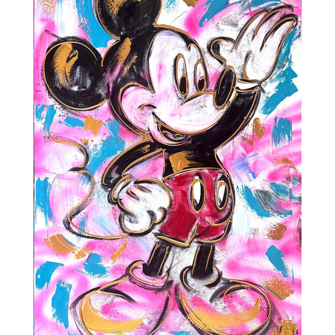 Painting- 80x120 cm - Rick Triest - POP ART - Colorful composition - Mickey #3