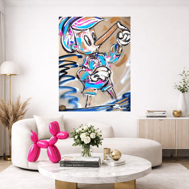 Painting- 80x120 cm - Rick Triest - POP ART - Colorful composition -  Pinokkio #1