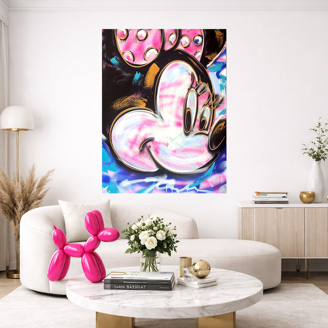 Painting- 80x120 cm - Rick Triest - POP ART - Colorful composition -  Minnie #1