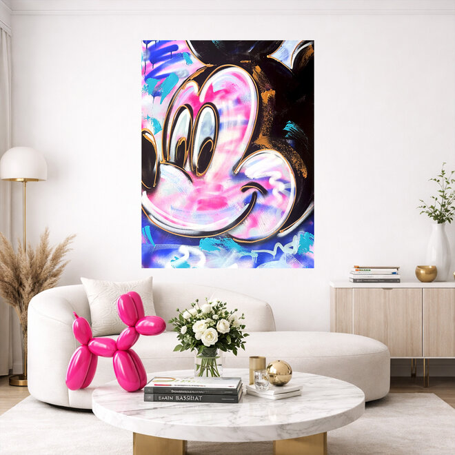 Painting- 80x120 cm - Rick Triest - POP ART - Colorful composition - Mickey #6