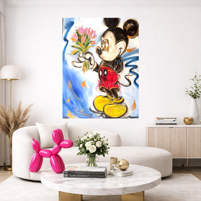 Painting- 80x120 cm - Rick Triest - POP ART - Colorful composition - Mickey #4