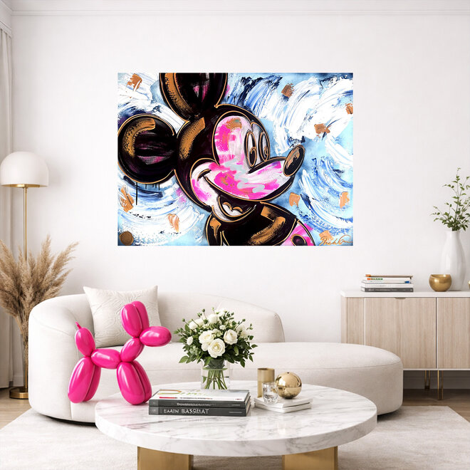 Painting- 80x120 cm - Rick Triest - POP ART - Colorful composition - Mickey #2