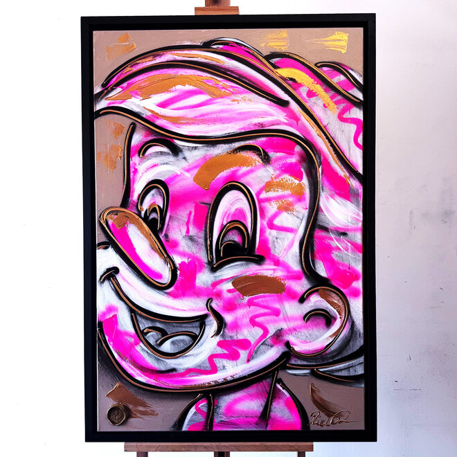 Schilderij - 80x120 cm - Rick Triest - POP ART - Colorful composition -  Pinokkio #2