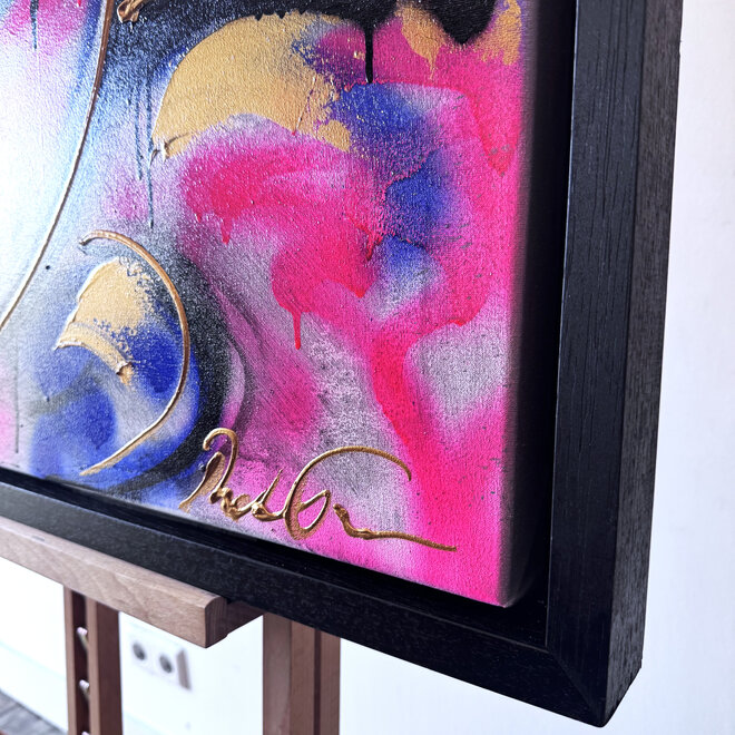 Schilderij - 80x120 cm - Rick Triest - POP ART - Colorful composition -  Dagobert