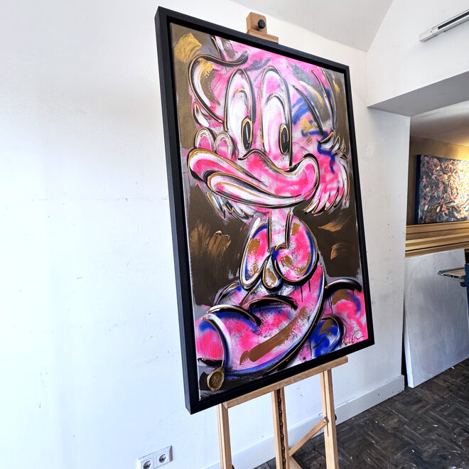 Schilderij - 80x120 cm - Rick Triest - POP ART - Colorful composition -  Dagobert