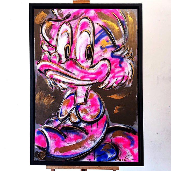 Schilderij - 80x120 cm - Rick Triest - POP ART - Colorful composition -  Dagobert