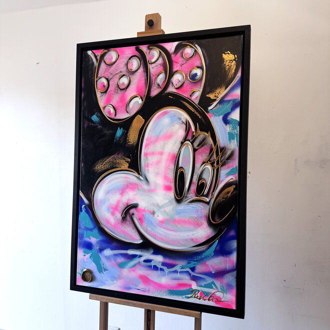 Schilderij - 80x120 cm - Rick Triest - POP ART - Colorful composition -  Minnie #1
