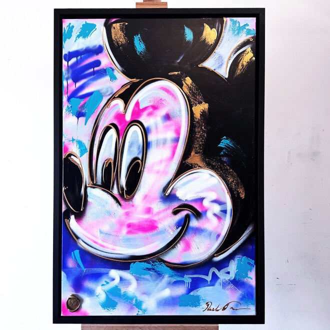 Schilderij- 80x120 cm - POP ART - Colorful composition - Mickey #6