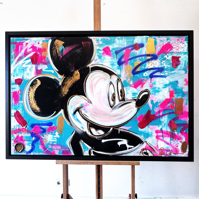 Painting- 80x120 cm - Rick Triest - POP ART - Colorful composition - Mickey #5
