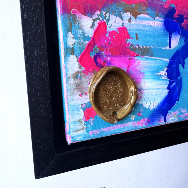 Schilderij - 80x120 cm - Rick Triest - POP ART - Colorful composition - Mickey #5