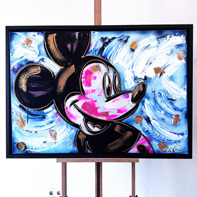 Schilderij- 80x120 cm - POP ART - Colorful composition - Mickey #2
