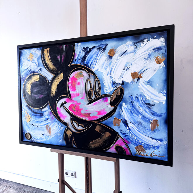 Schilderij - 80x120 cm - Rick Triest - POP ART - Colorful composition - Mickey #2