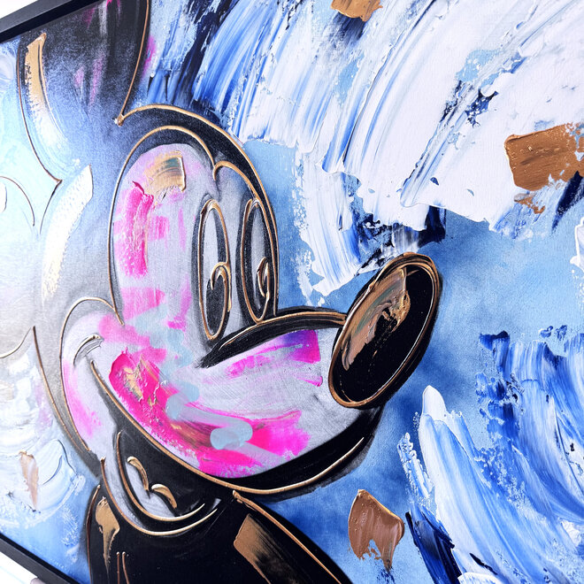 Schilderij - 80x120 cm - Rick Triest - POP ART - Colorful composition - Mickey #2