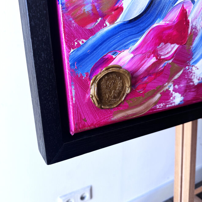 Schilderij - 80x120 cm - Rick Triest - POP ART - Colorful composition - Mickey #1