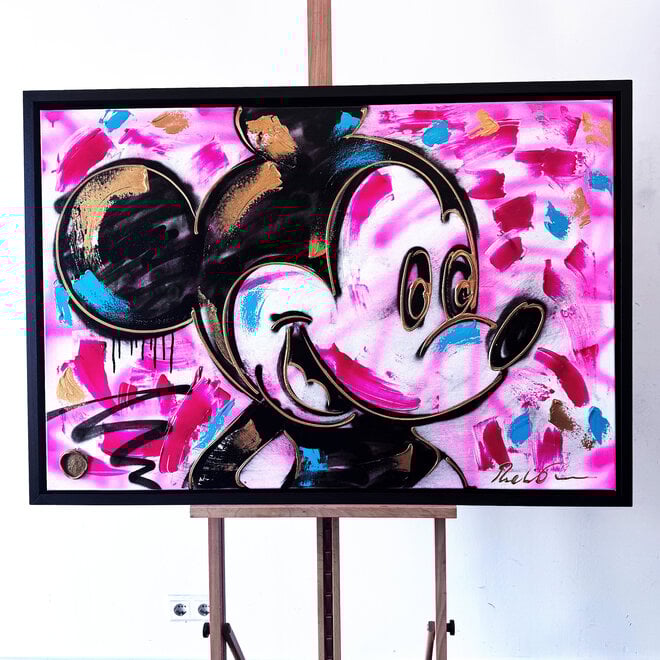 Painting- 80x120 cm - Rick Triest - POP ART - Colorful composition - Mickey #7