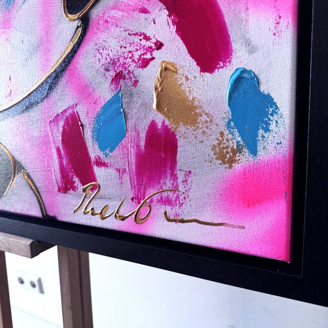 Painting- 80x120 cm - Rick Triest - POP ART - Colorful composition - Mickey #7